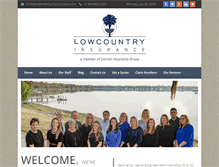 Tablet Screenshot of lowcountryinsurance.com